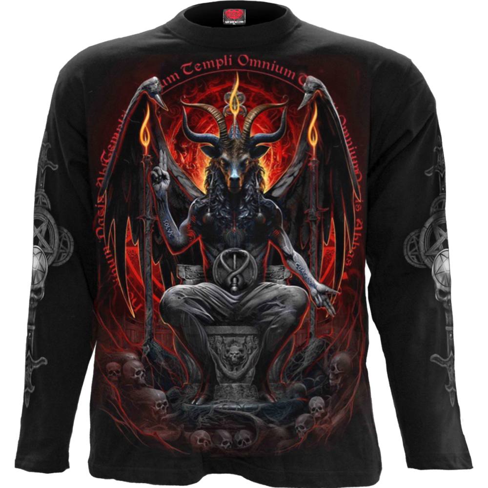 Spiral - Baphomet Lange ärmel top - Schwarz